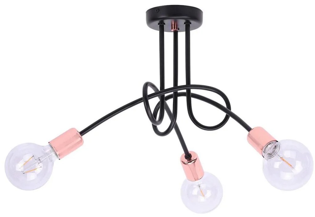 Stropné svietidlo Edison, výber z 2 farieb, c