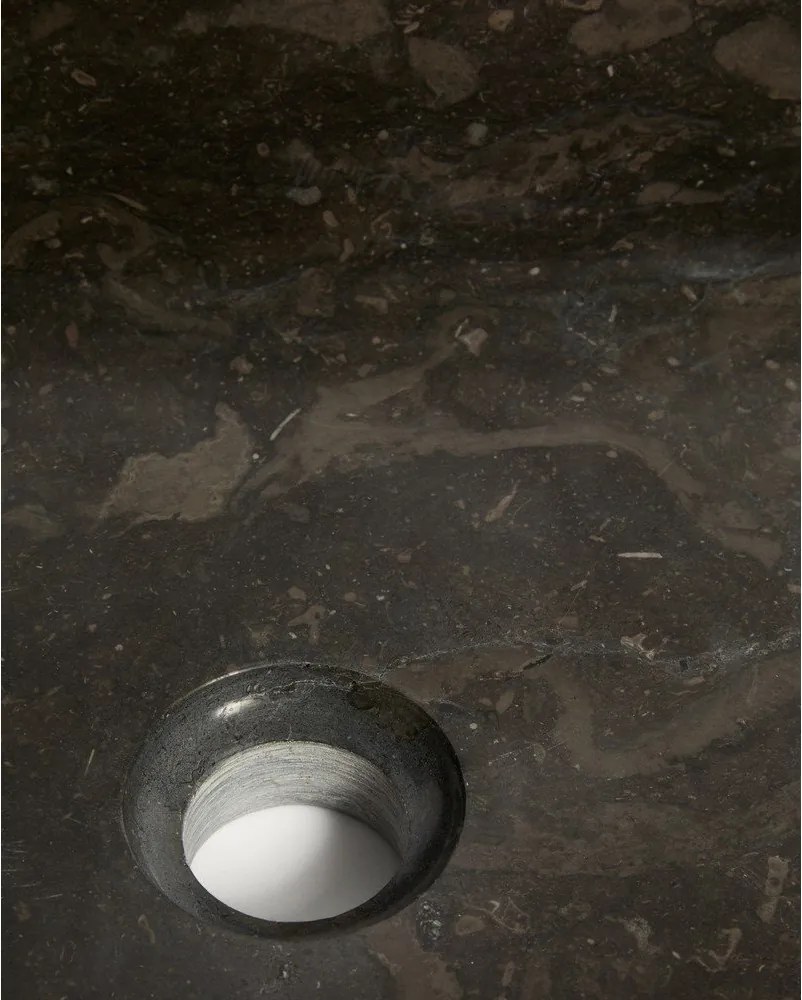 Sivé kamenné umývadlo 55x35 cm Darnen – Kave Home