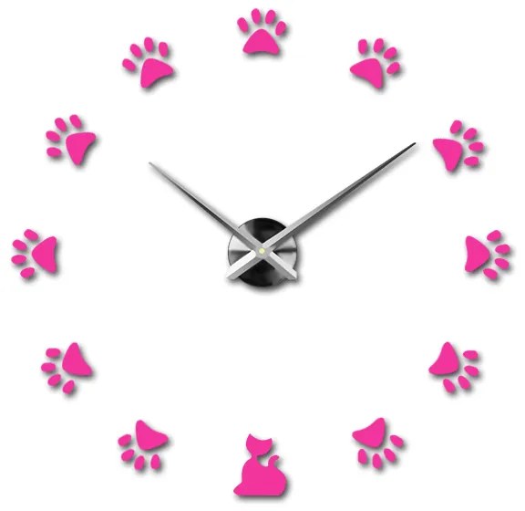Moderné nalepovacie nástenné hodiny SS | 3D hodiny 12S017 Wanduhr