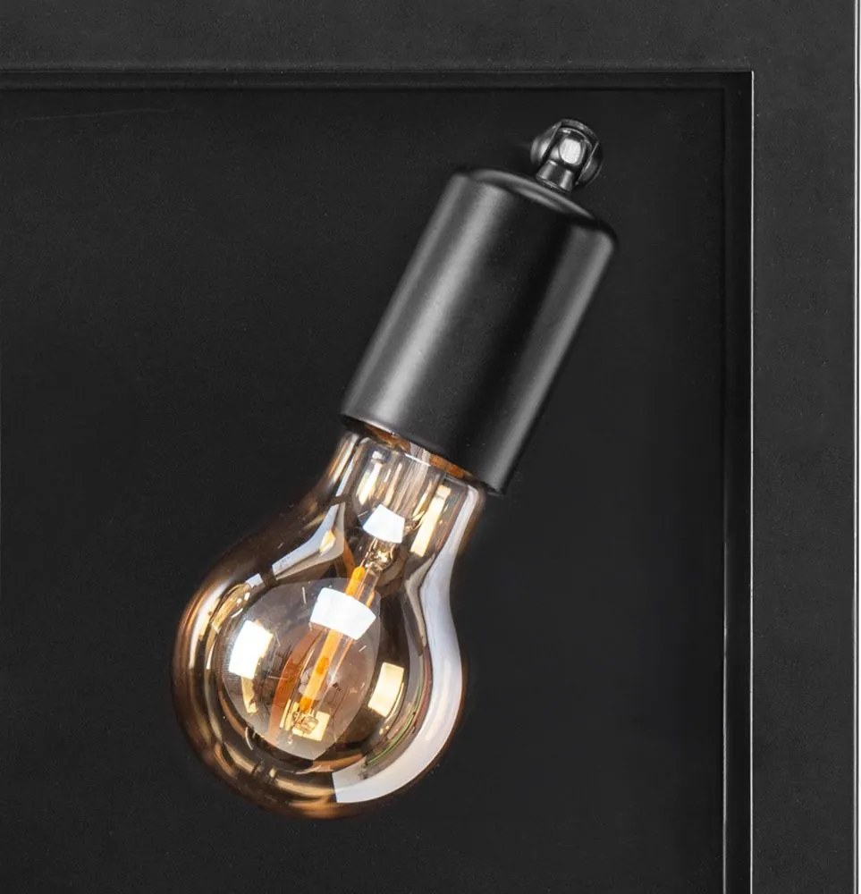 Toolight Toolight, nástenné svietidlo 2xE27 APP1305-2W, čierna matná, OSW-06579