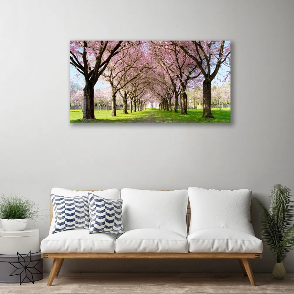 Obraz Canvas Chodník stromy príroda 120x60 cm