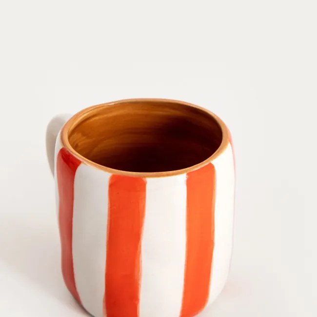 Hrnček TORRIT oranžový / biely 775130 100 ml