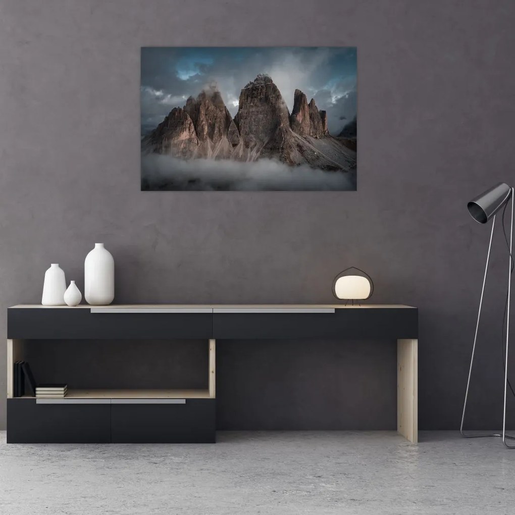 Obraz - Tri Zuby, Talianske Dolomity (90x60 cm)