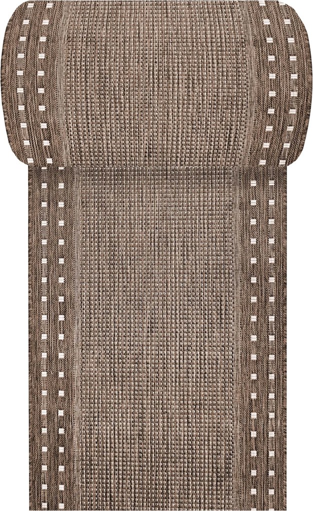 DY ZARA 11 obojstranný koberček s výšivkou, hnedý Rozmer: 120 cm