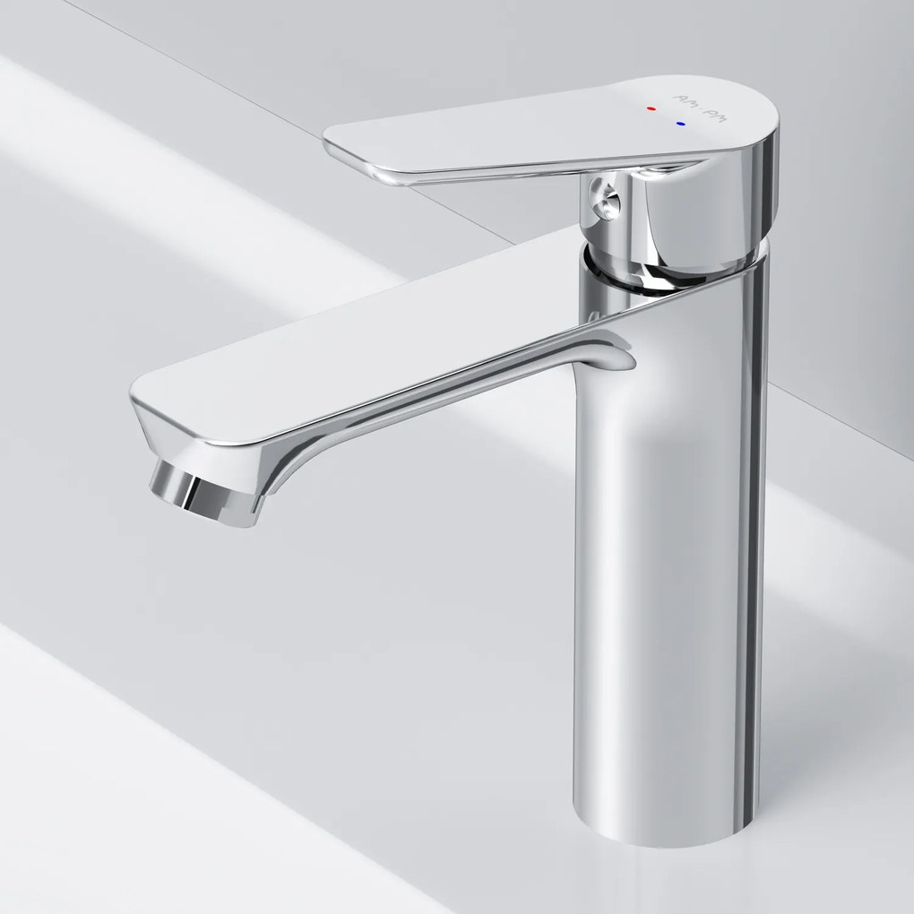 Umývadlová batéria AM.PM Hit FTA82200 jednopáková s odtokovým ventilom, chróm