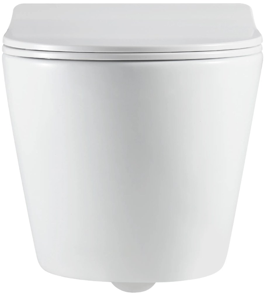 Invena Limnos, závesná WC misa so Swirlflush 490x370x360 mm + toaletné sedadlo s pomalým zatváraním, biela, INV-CE-93-001-L
