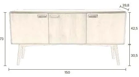 Vyššia komoda Dutchbone Juju