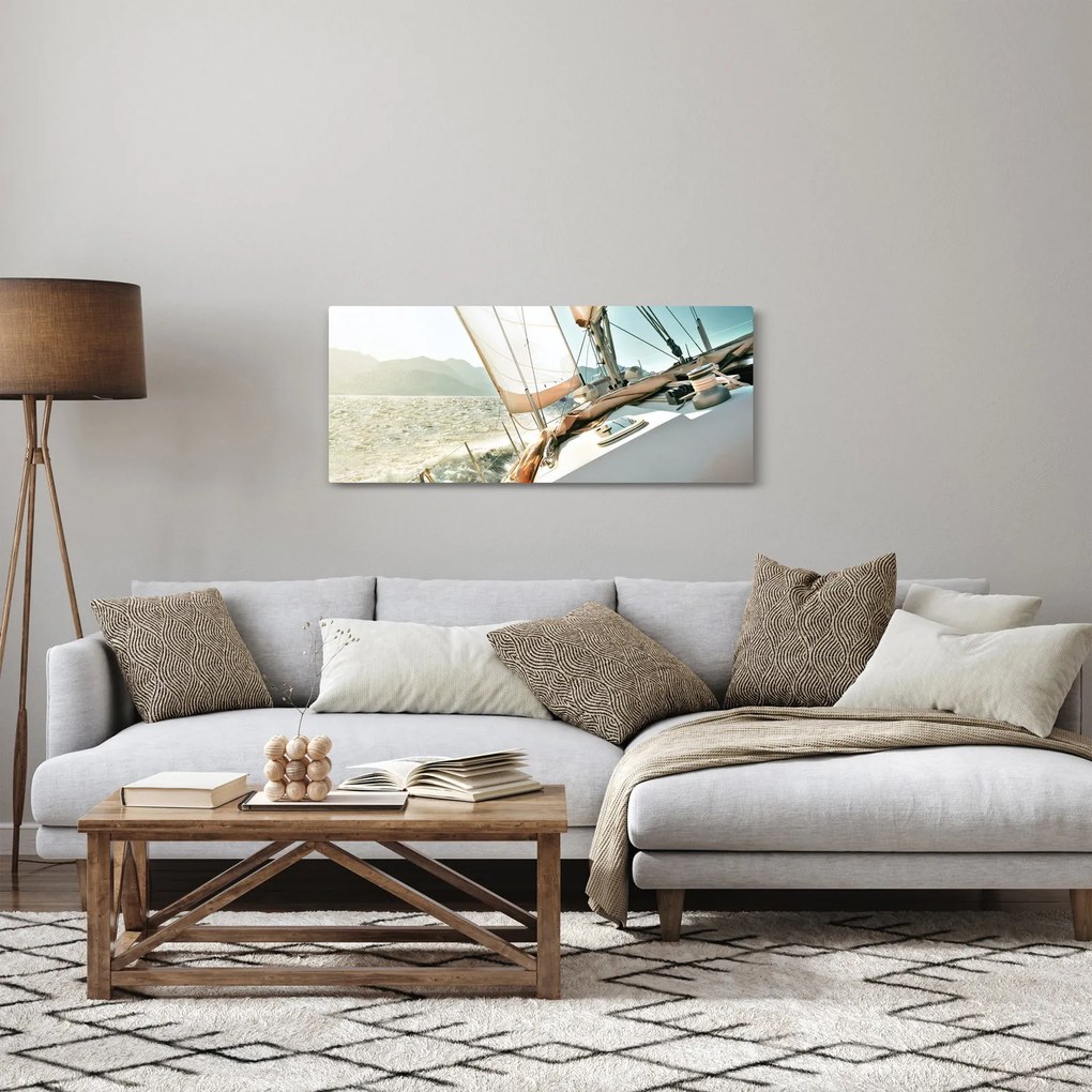 Obraz - Jachta (120x50 cm)