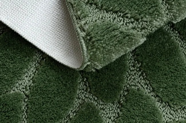 Kúpeľňový koberček SUPREME LINES kamienky, zelený