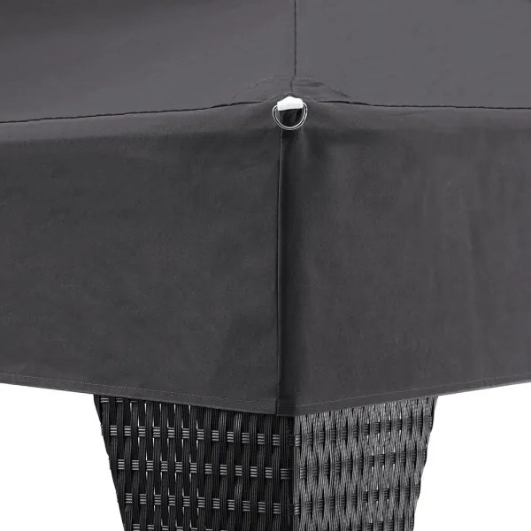 Záhradný altánok pavilón LUXUS polyratan 3x4m