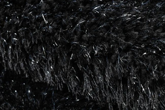 Sada kúpeľňových koberčekov SYNERGY glamour / lurex, čierna