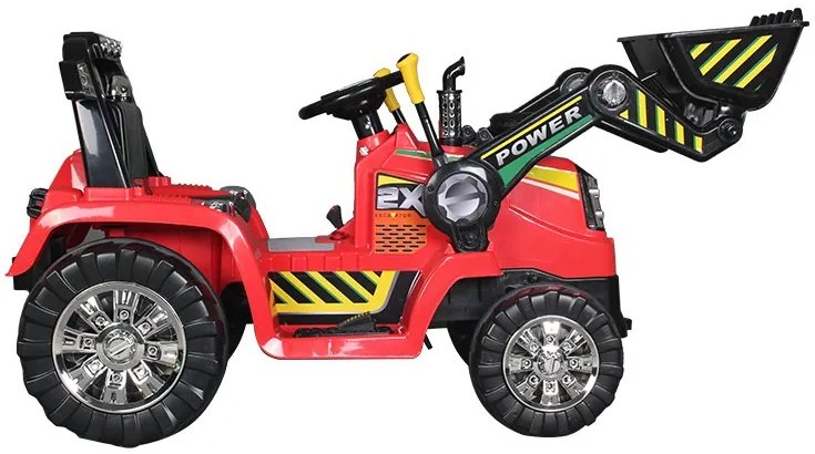 Detské elektrické autíčko BestBerg BBCC-40R - nakladač / od 3 rokov / nosnosť 30 kg / červená