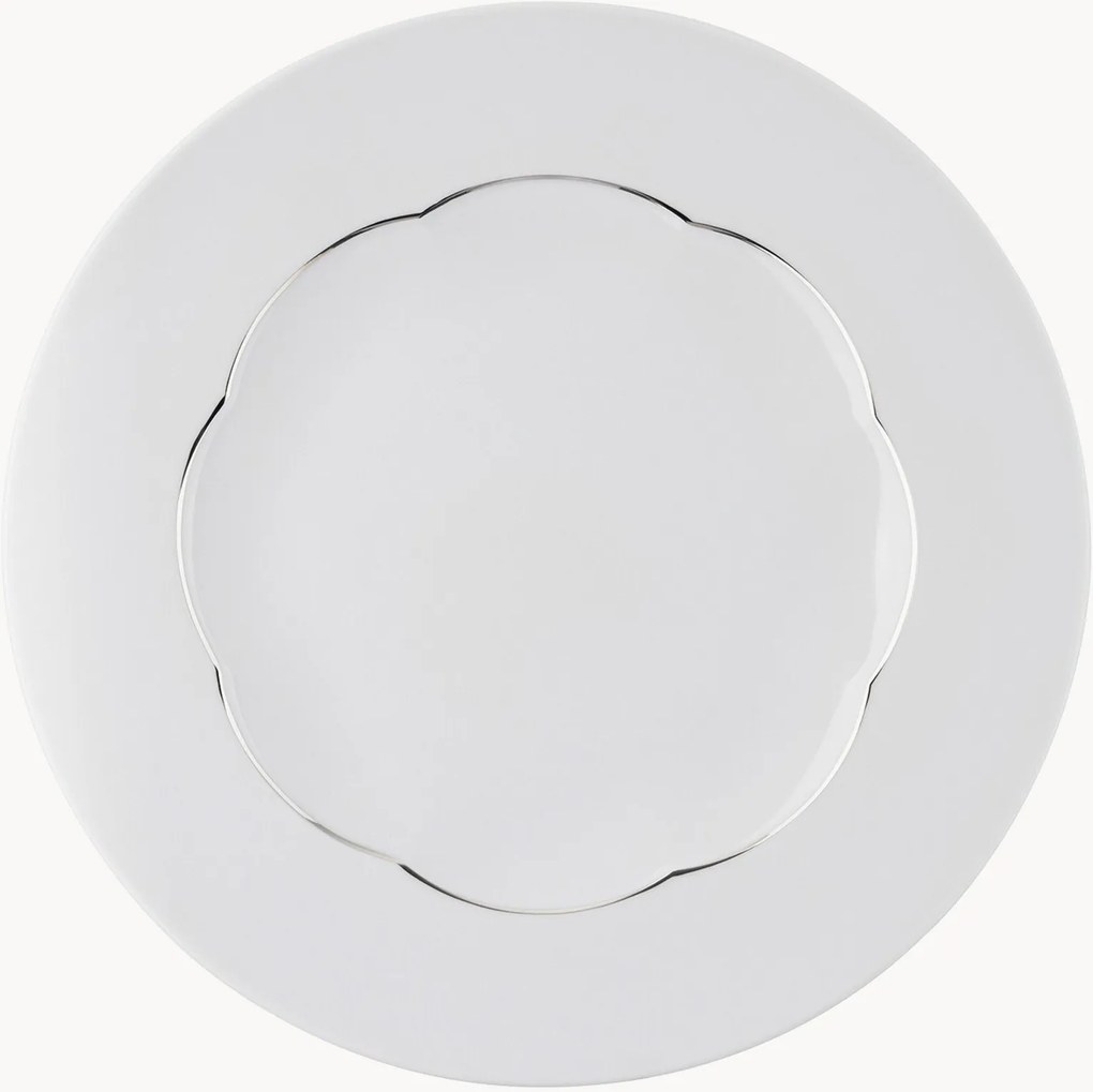 Porcelánové plytké taniere Sonetto, 6 ks