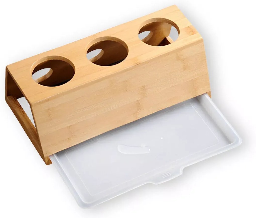 Kesper Stojan na fľaše, odkvapkávač bambusový - SODASTREAM