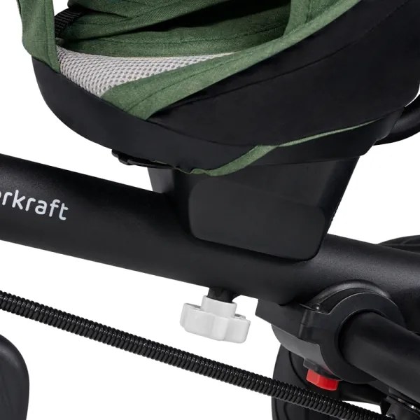 KINDERKRAFT SELECT - Detská trojkolka SPINSTEP Premium zelená