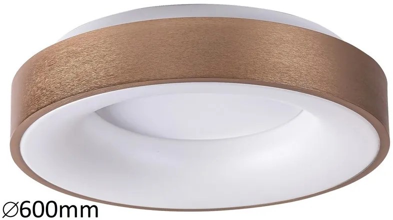Rabalux LED stropné kruhové svietidlo Carmella 50W | 3400lm | 4000K | IP20 - biela so zlatou