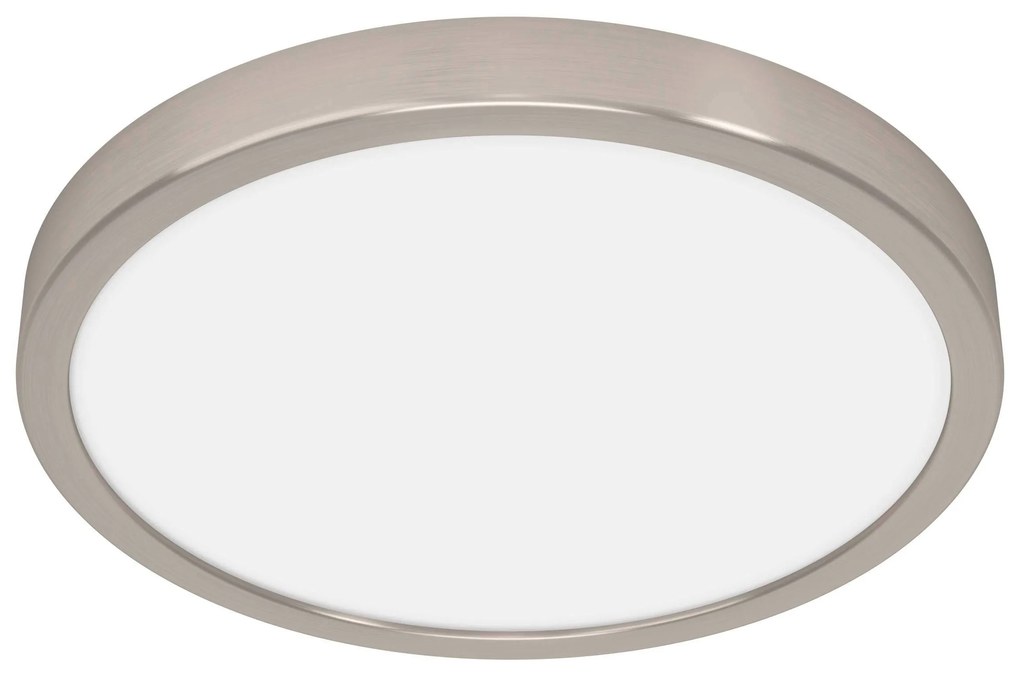 EGLO LED stropné stmievateľné osvetlenie FUEVA 5, 20,5W, teplá biela, 29cm, okrúhle, strieborné