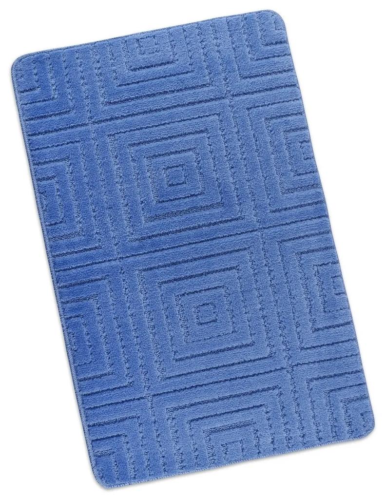 Bellatex Kúpeľňová predložka Standard Štvorce sv. modrá, 60 x 100 cm