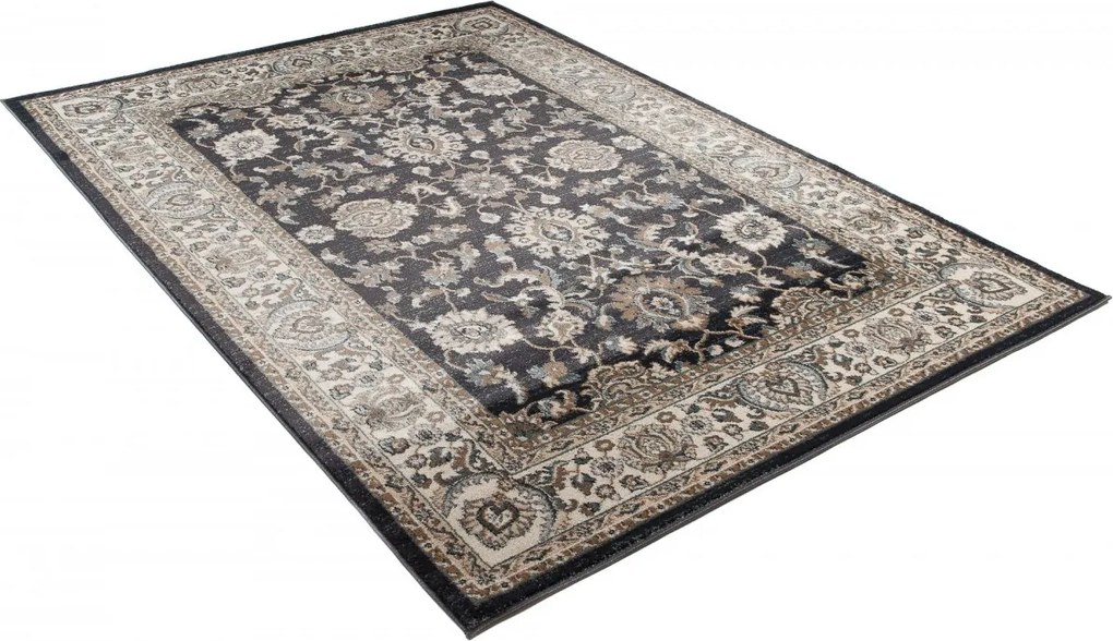 Koberec Dubai CHU antracitový obdĺžnikový – polypropylén Rozmer: 80x150 cm