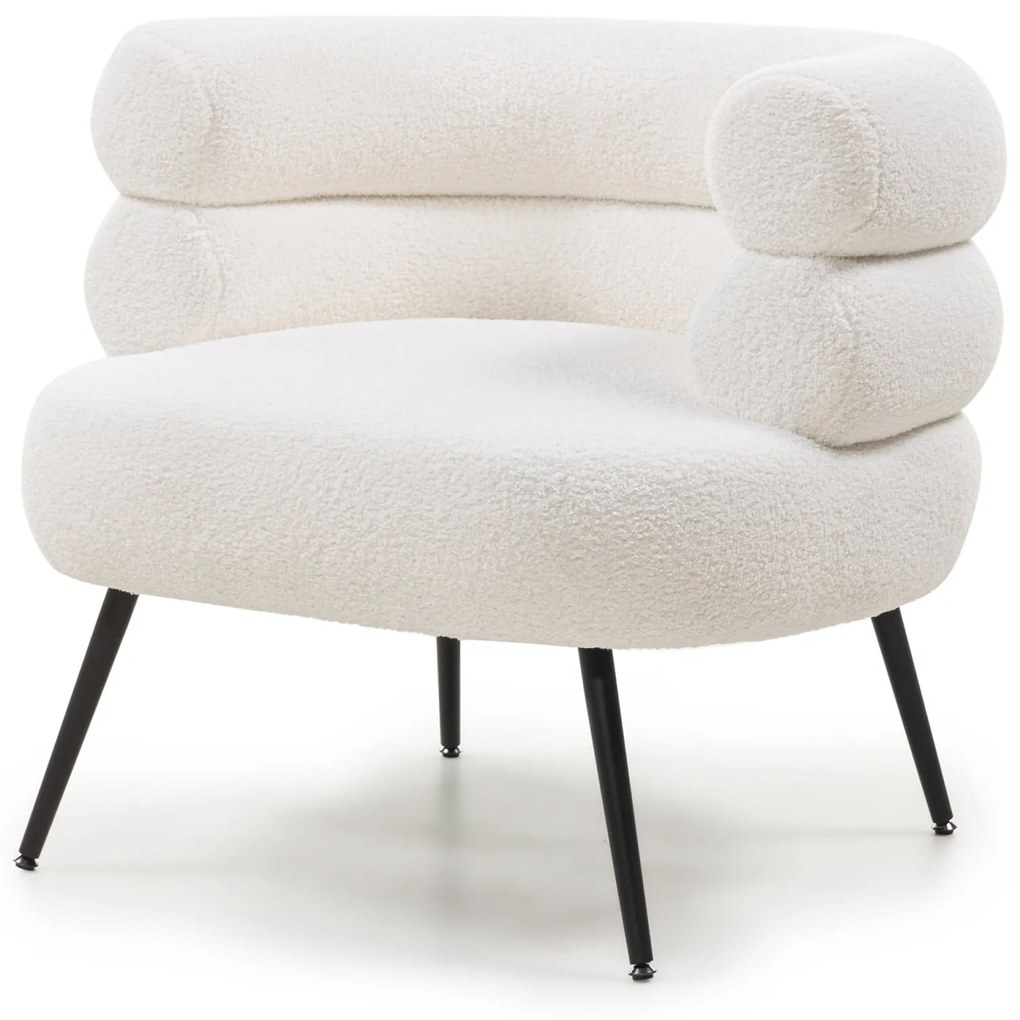 Čalouněné křeslo LEYA ecru