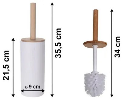 WC kefa s bambusom Alta, 9 x 21,5 cm