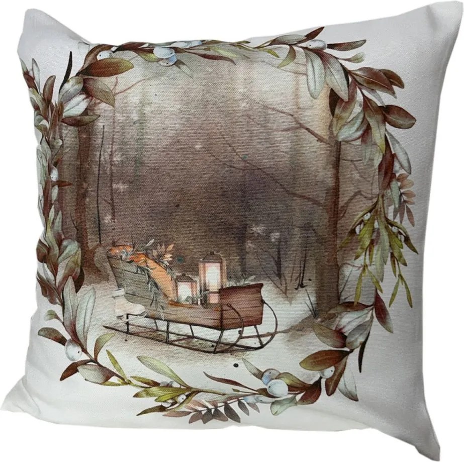 Polášek Vianočný dekoračný poťah na vankúš - Trpaslík | 40 x 40 cm