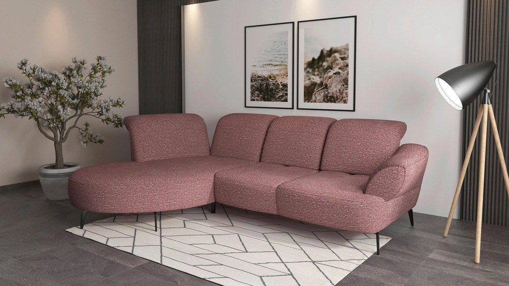 XXXLutz ROHOVÁ SEDAČKA, textil, baklažánová Sit & More - Sedačky - 000144013264