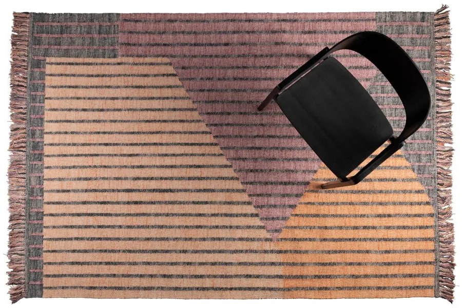 Ružový/broskyňový bavlnený koberec 160x230 cm Hampton – Dutchbone