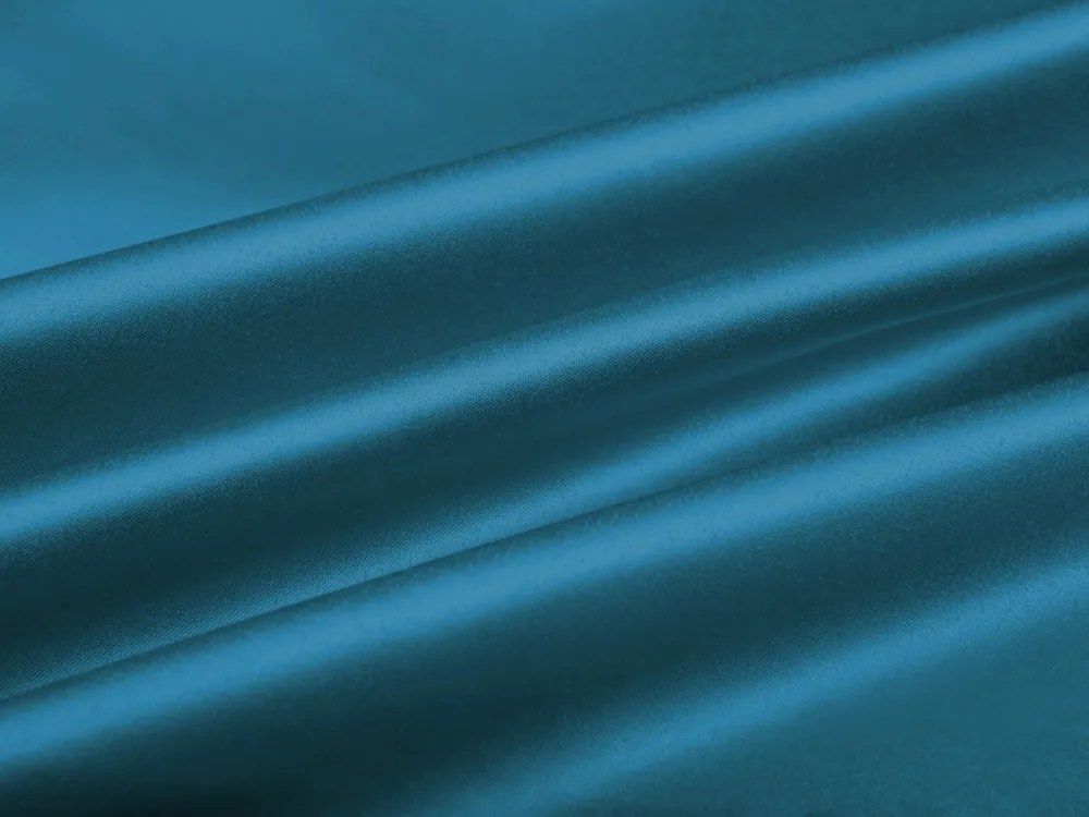 Biante Saténový záves LUX-L050 Petrolejovo modrý 140x180 cm