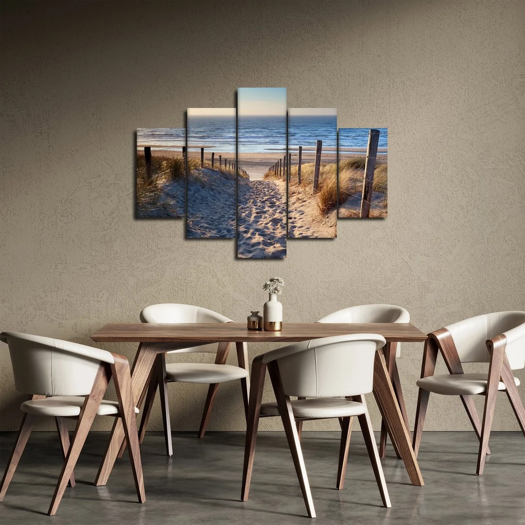 Obraz - Cesta k pláži Severného mora, Holandsko (150x105 cm)