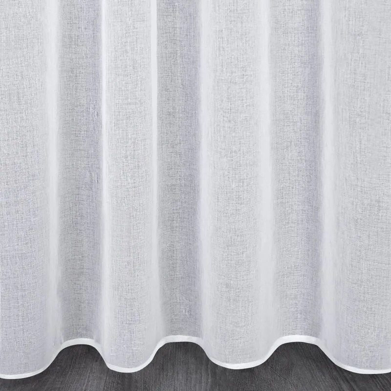 HOTOVÁ ZÁCLONA ELPIDIA NA PÁSKE 350X150 CM BIELA