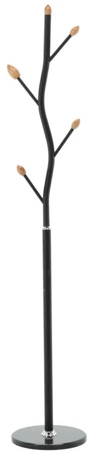 Aldotrade Stojan na vešáky BUNGUND 170 cm, čierna