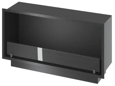 InFire - Vstavaný BIO krb 49,4x104,4 cm 6kW čierna