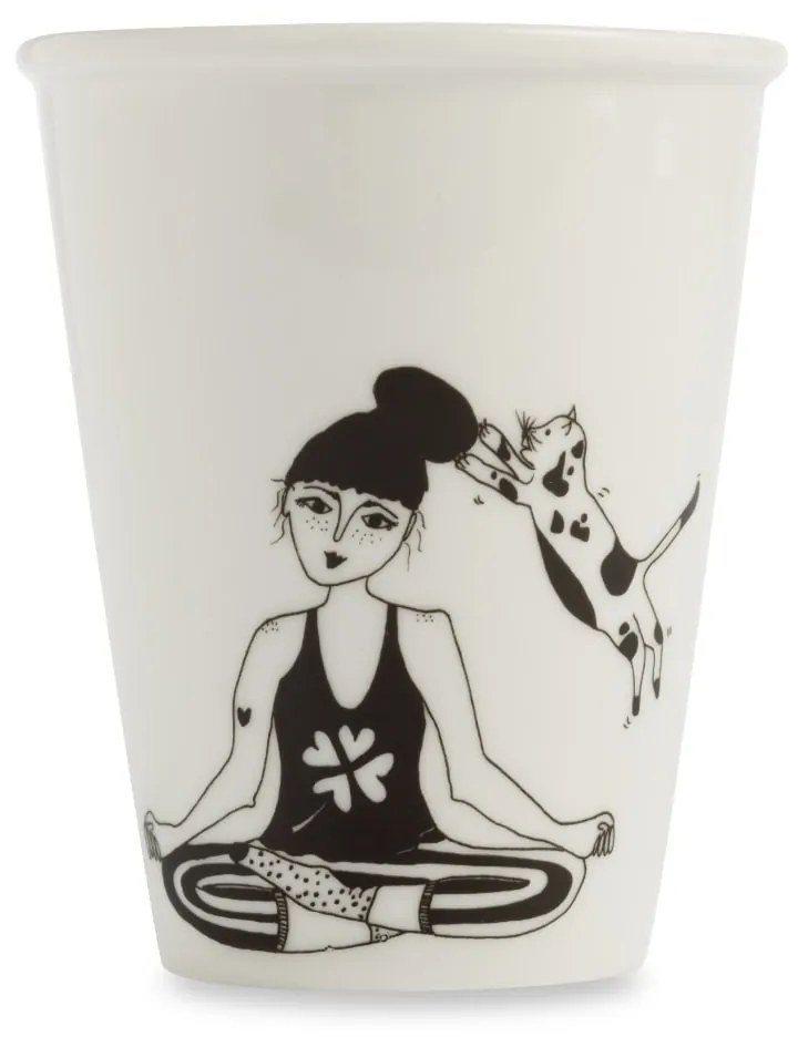 helen b Porcelánový hrnček Zen with Cats 220 ml
