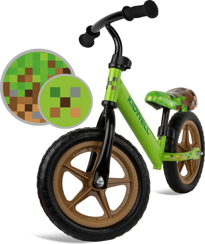 Kidwell Rebel odrážadlo pre deti 80–120 cm – ľahké 2,64 kg, EVA 28 cm, oceľový rám