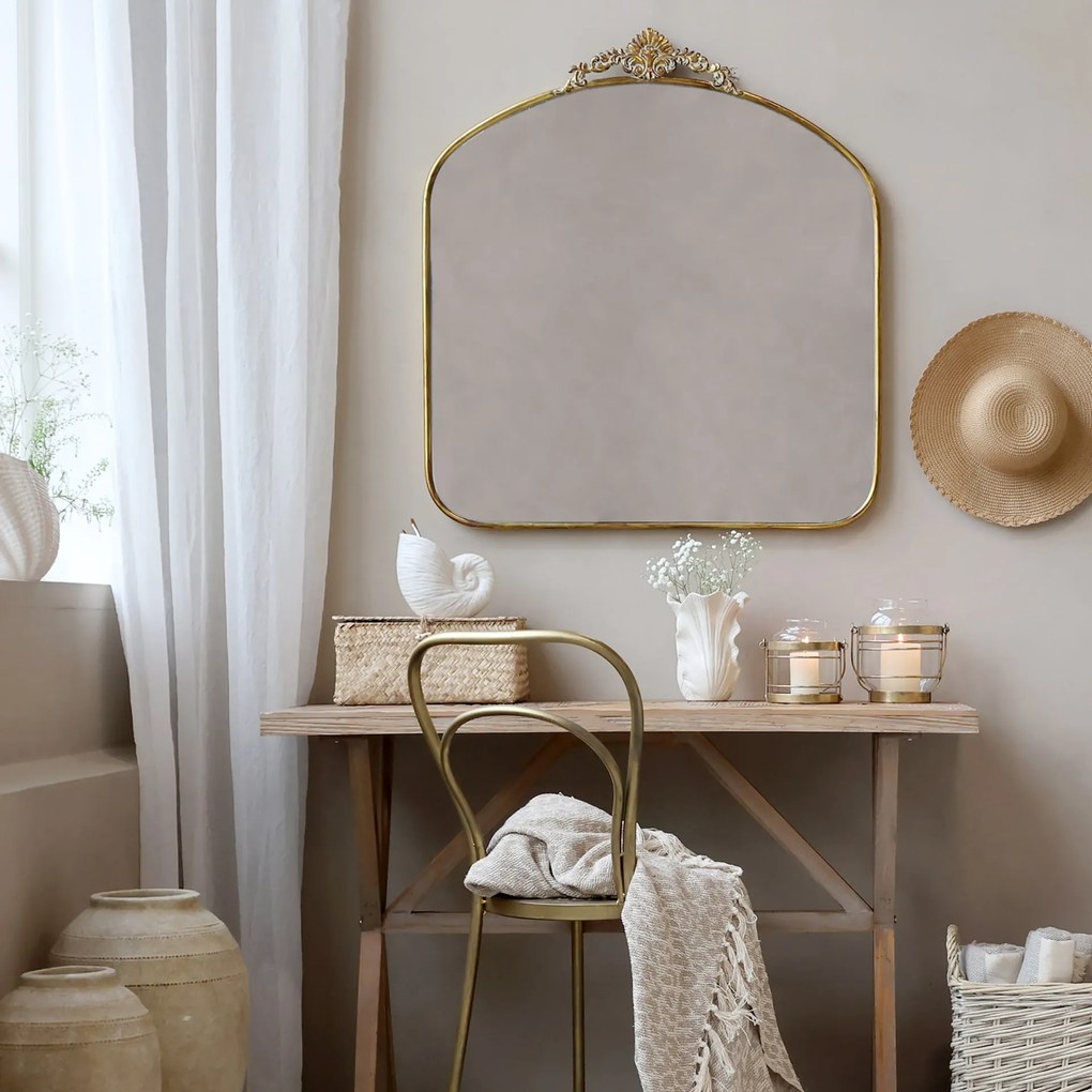 Chic Antique Nástenné zrkadlo Décor Edge Antique Brass