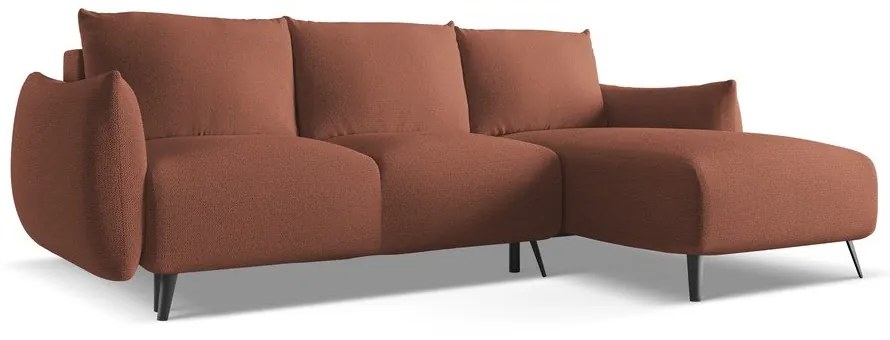 Ružová rohová pohovka (pravý roh) Malie – Makamii