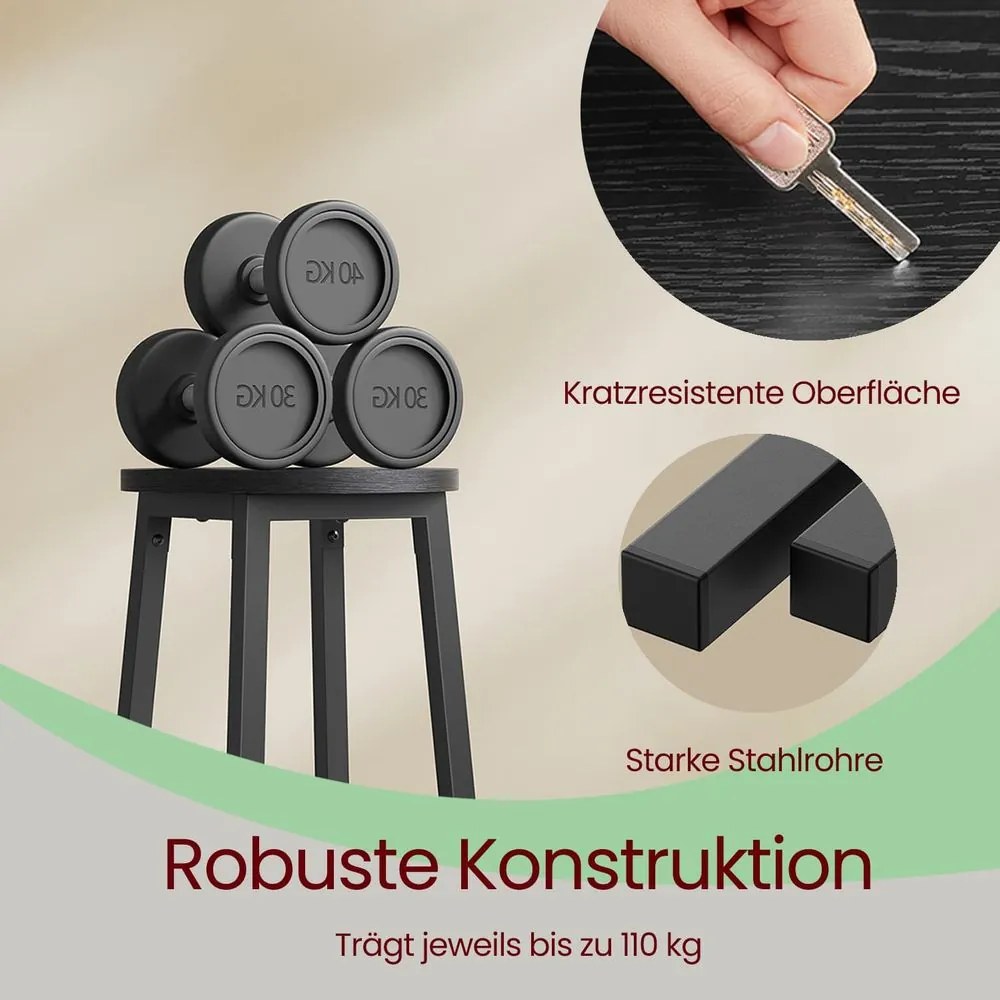 VASAGLE Sada barových stoličiek – 2 ks LBC032B01