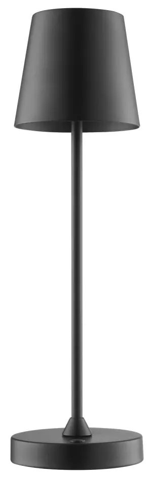 Brilliant - LED stmievateľná nabíjateľná dotyková stolná lampa ELORA LED/2,5W/5V 2700K IP44 čierna