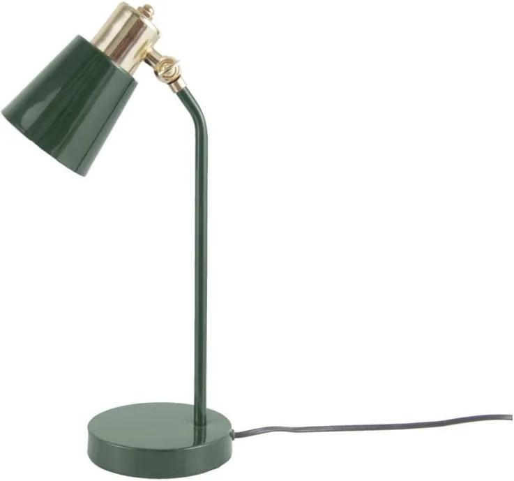 Tmavozelená stolová lampa Leitmotiv Classic