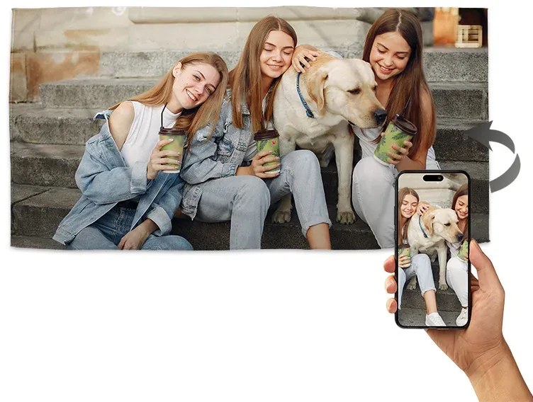 Sablio Osuška s vlastnou fotografiou: 70x140 cm