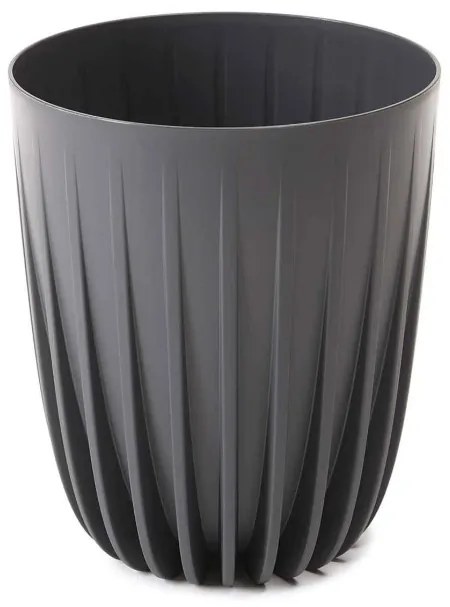 Kvetináč STRIPPED ECO V 30 cm antracitový