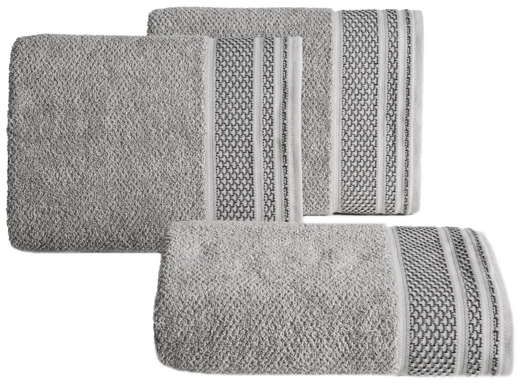 BAVLNENÝ UTERÁK SUZANA 50X90 CM STRIEBORNÁ