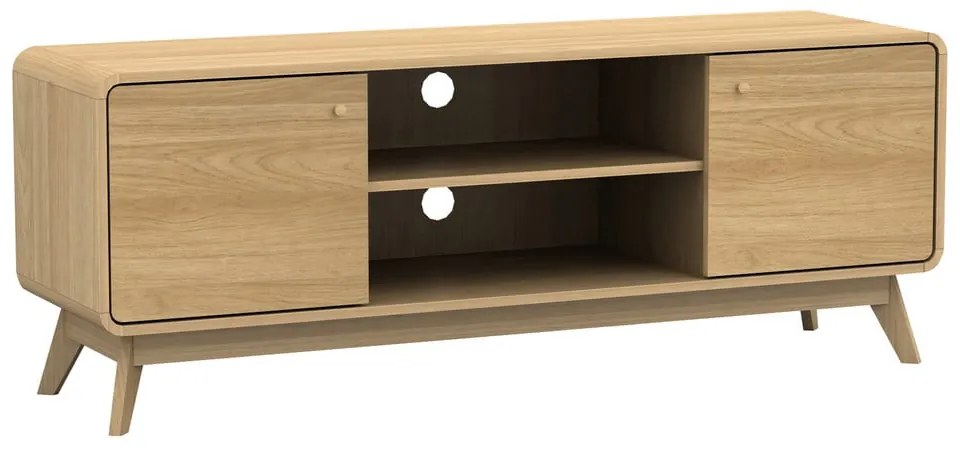 TV stolík v dekore duba v prírodnej farbe 140x53 cm Cassie - Støraa