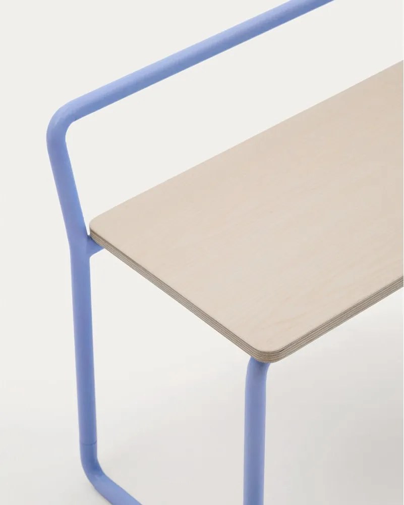 Modrá/v prírodnej farbe lavica Tinn – Kave Home