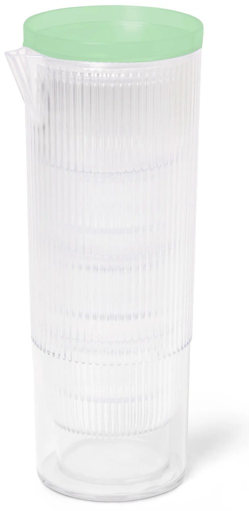 Plastové hrnčeky s džbánom, 4 ks