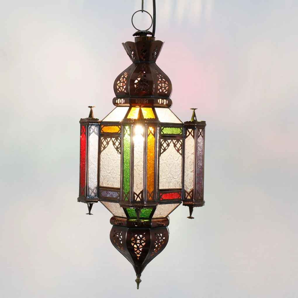 Marocká závesná lampa Khalid
