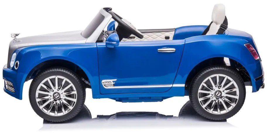 LEAN CARS Elektrická autíčko  Bentley Mulsanne - modré - 2x45W- BATÉRIA - 12V7Ah - 2024