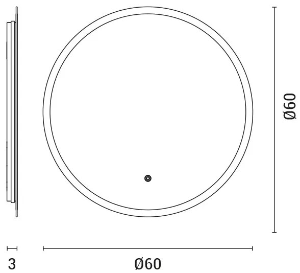LED Kúpeľňové podsvietené zrkadlo LED/15W/230V 4000K IP44