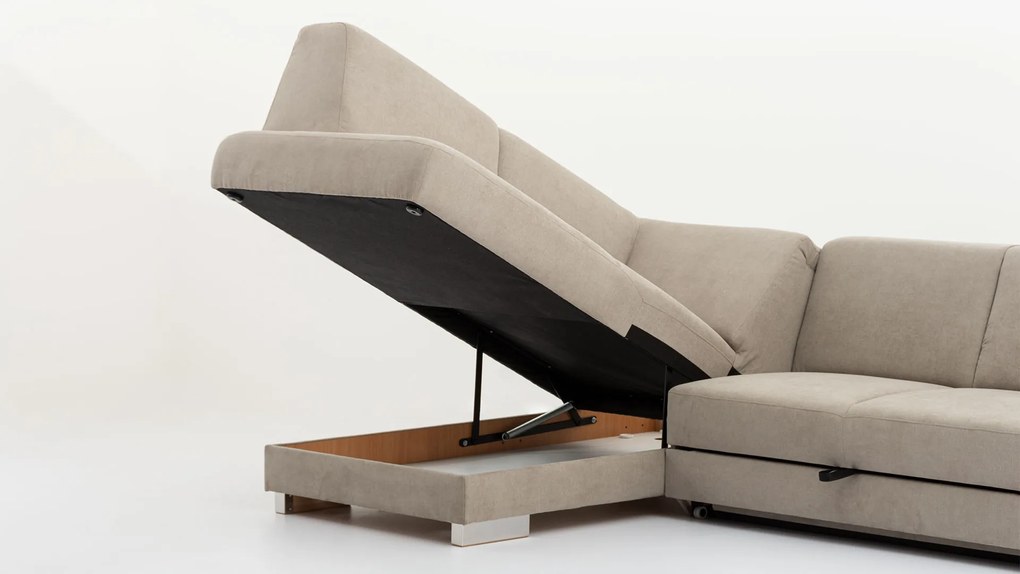 DREVONA Rohová sedačka BRANDON MULTIFUNCTION béžová Soro 23 ľavá